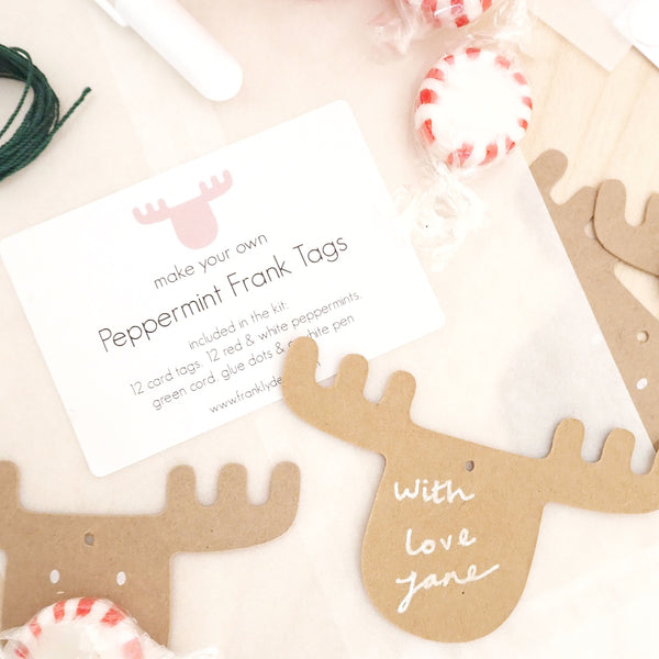 Peppermint Frank Tags - make your own kit