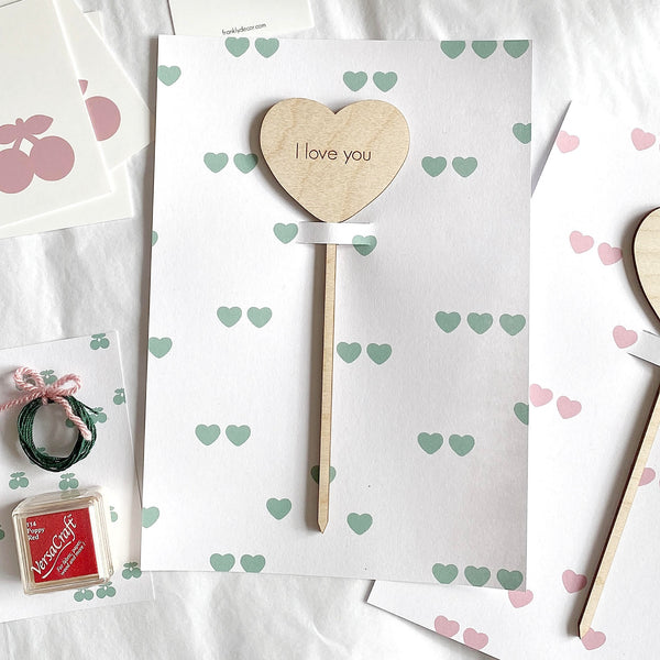I LOVE you - Valentines Cake Topper