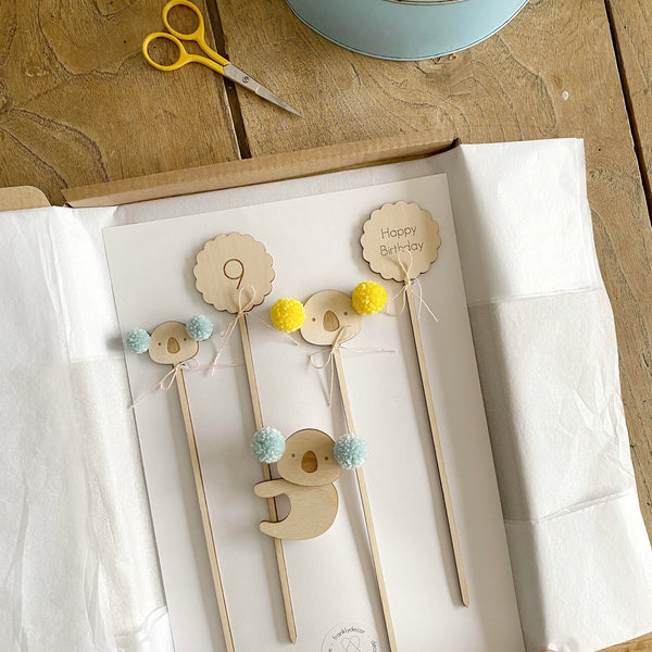 Koala Cake topper set boxed