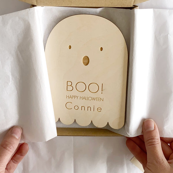 Halloween Ghost Plaque