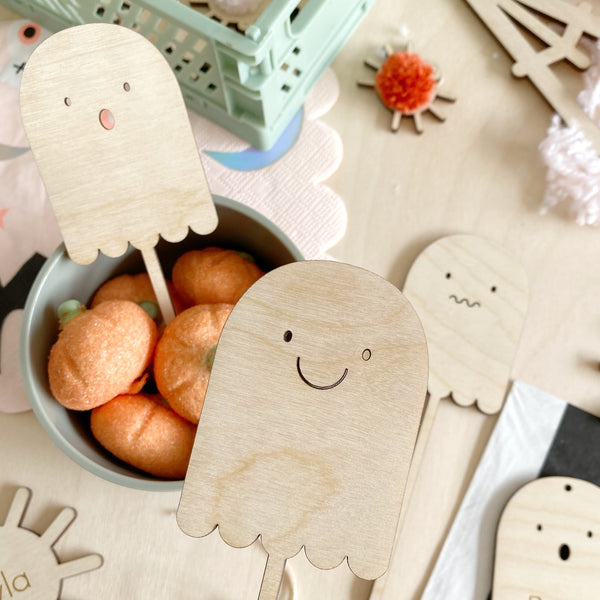 Halloween Ghost Cake Toppers