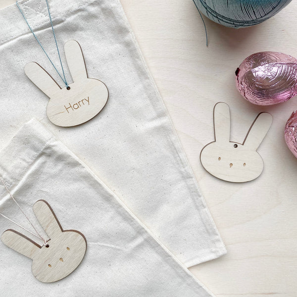 HOP Bunny Easter Basket Tags - Add a Name