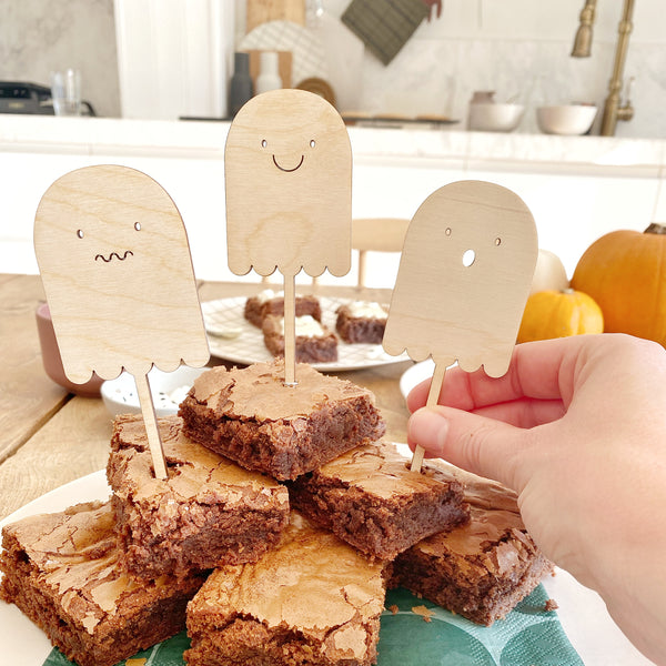 Halloween Ghost Cake Toppers