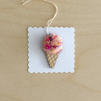 Mini Icecream pom-pom decoration