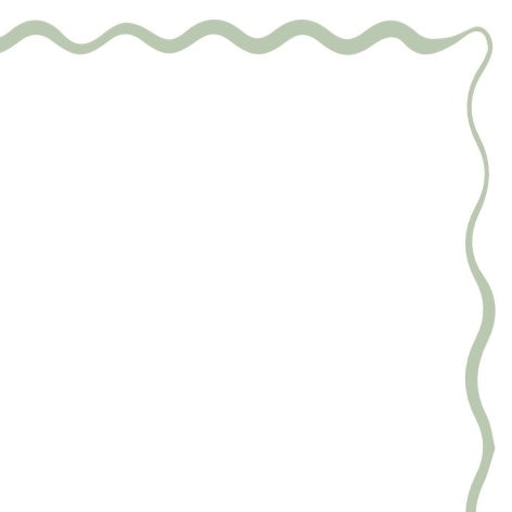 Wavy frame Mini Card in Sage Green
