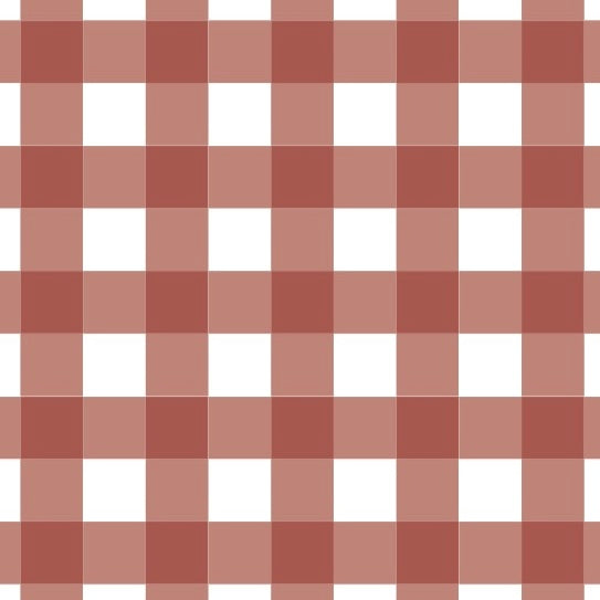 Gingham Mini Card in Rust
