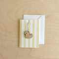 Ready to send Yellow Stripe mini card and Duck decoration