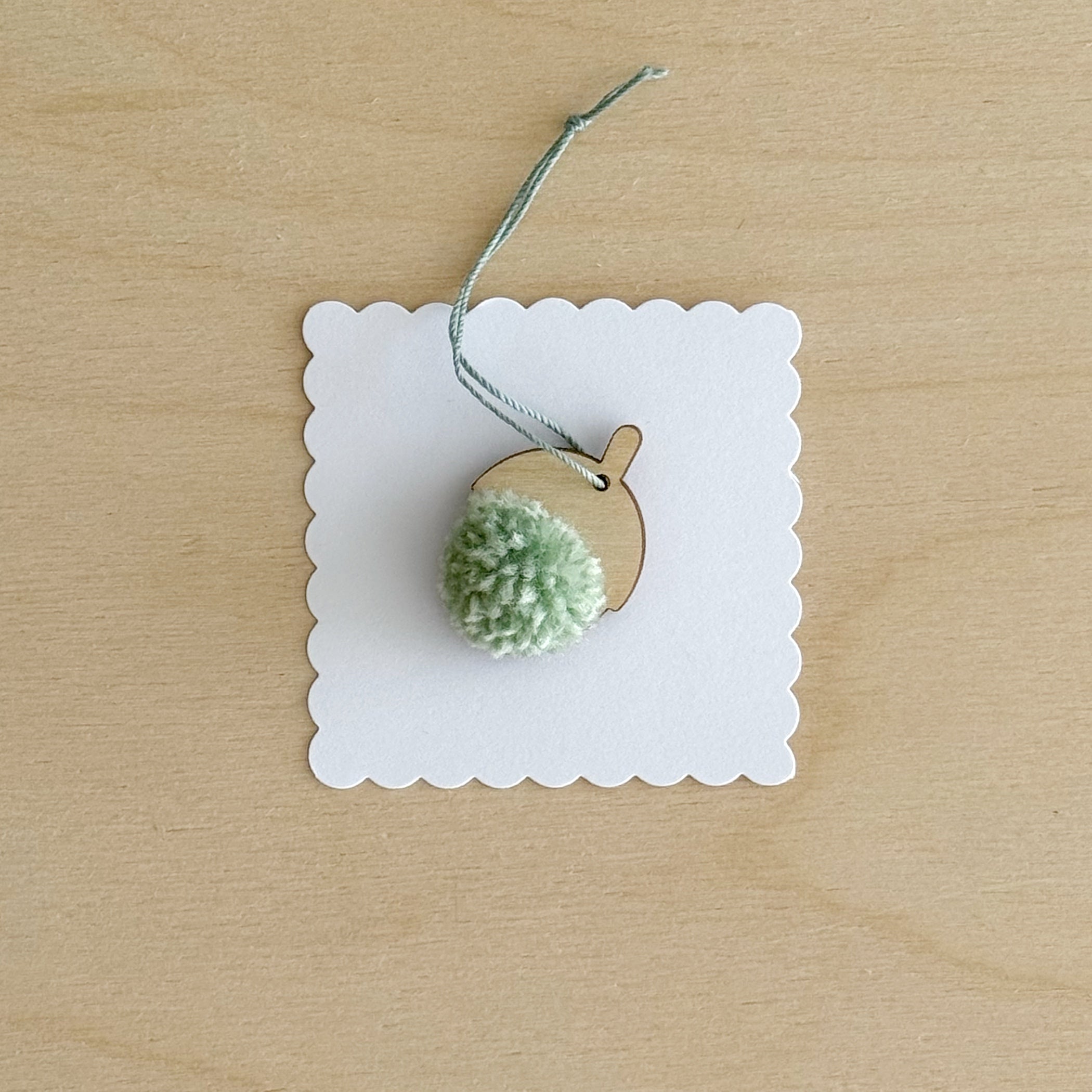 Mini Acorn pom-pom decoration