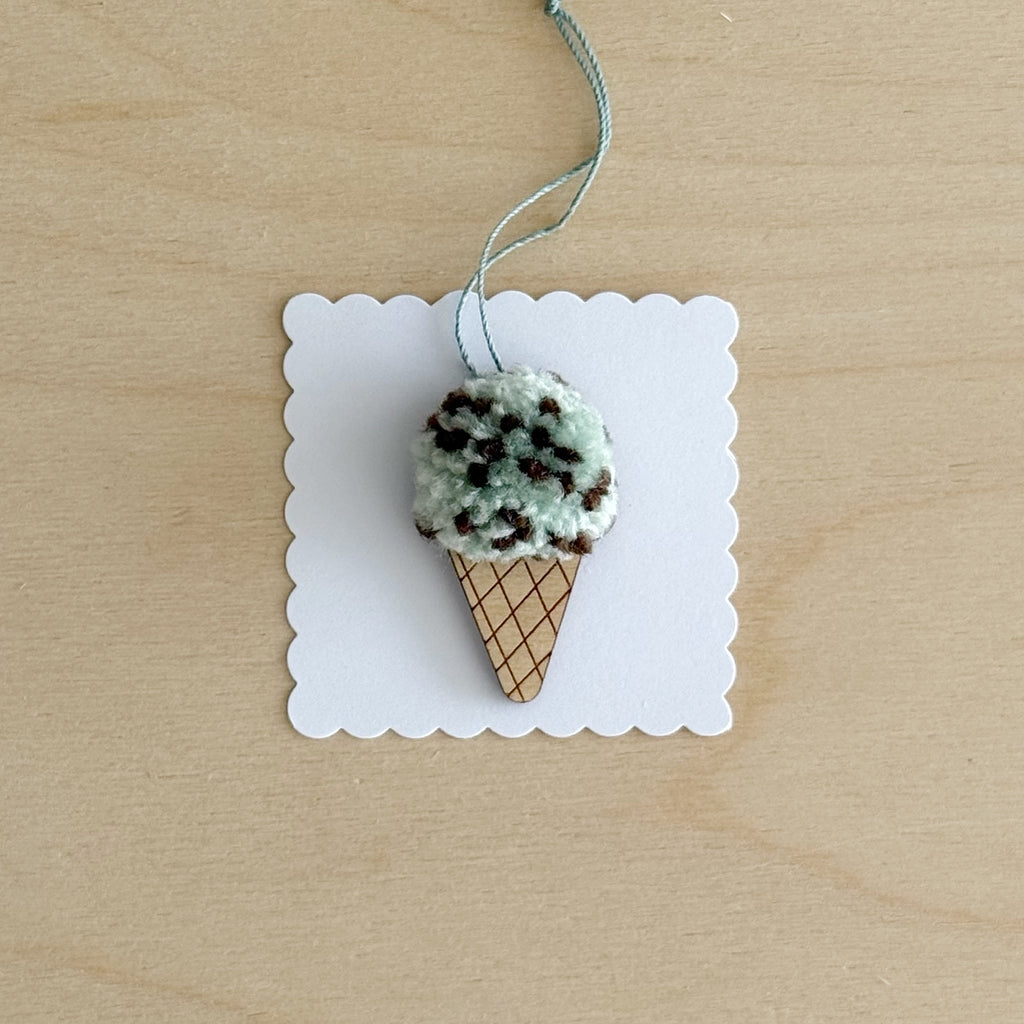 Mini Icecream pom-pom decoration