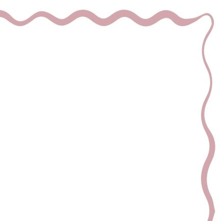Wavy frame Mini Card in Dusky Pink