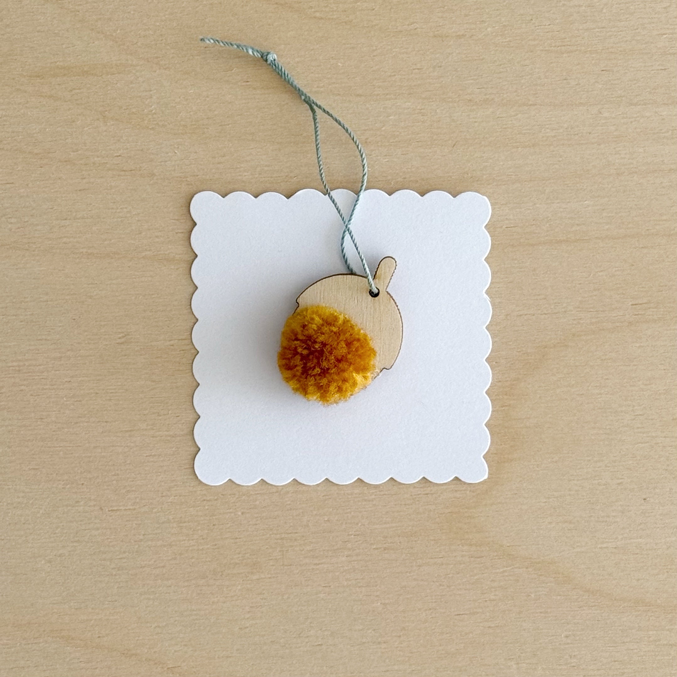 Mini Acorn pom-pom decoration