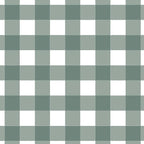 Gingham Mini Card in Forest Green