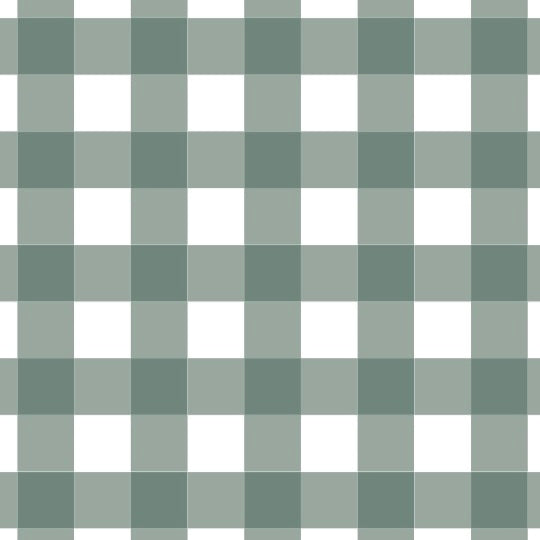 Gingham Mini Card in Forest Green