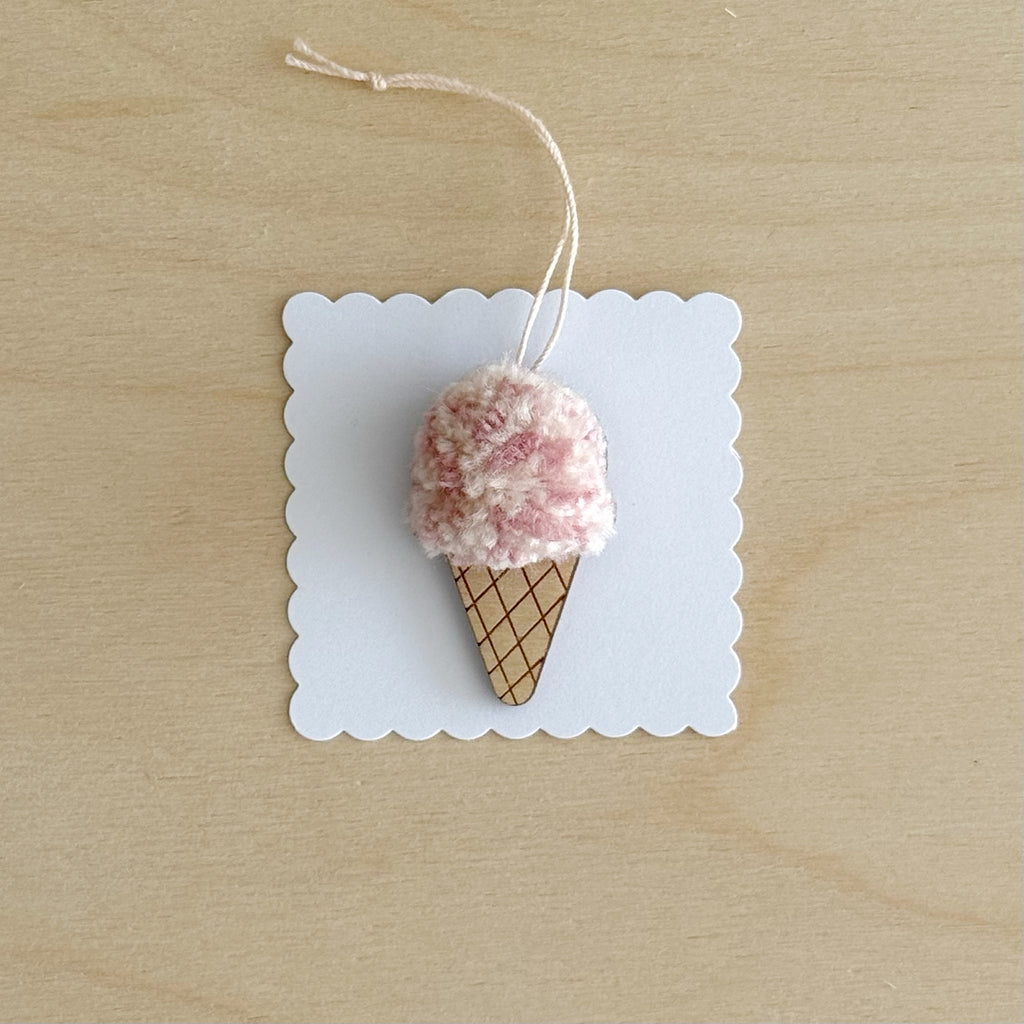 Mini Icecream pom-pom decoration
