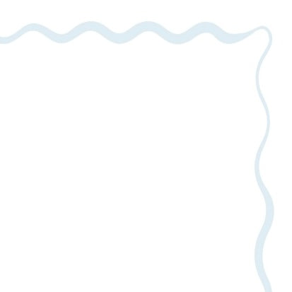Wavy frame Mini Card in Pale Blue