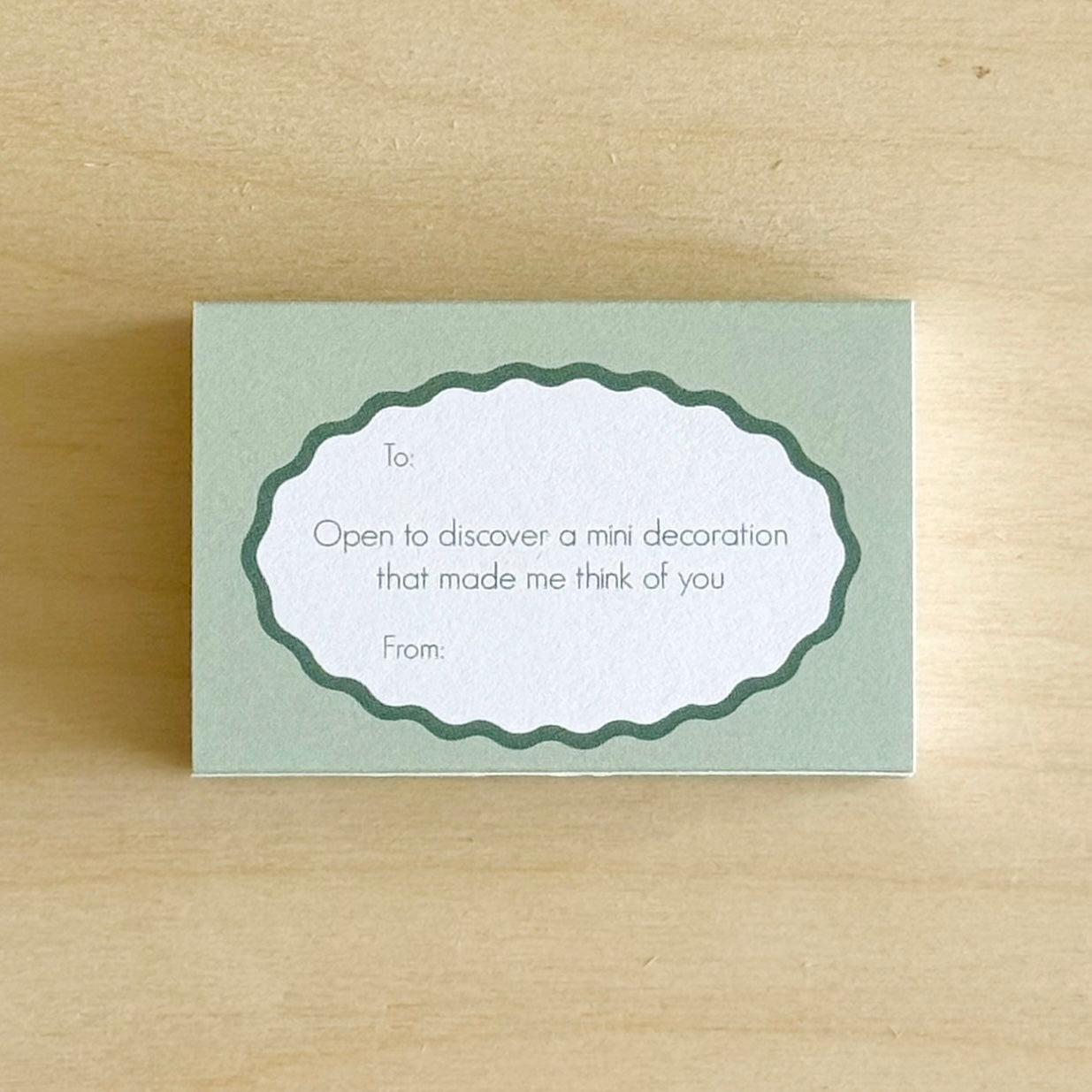 Matchbox gift box in Green