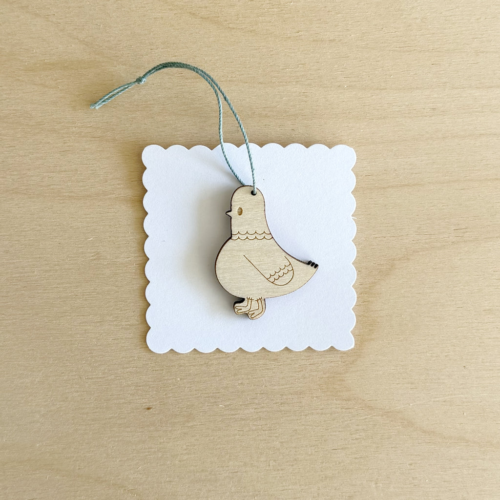 Mini Pigeon decoration (facing left)