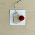Mini Squirrel pom-pom decoration
