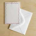 Wavy frame Mini Card in Dusky Pink