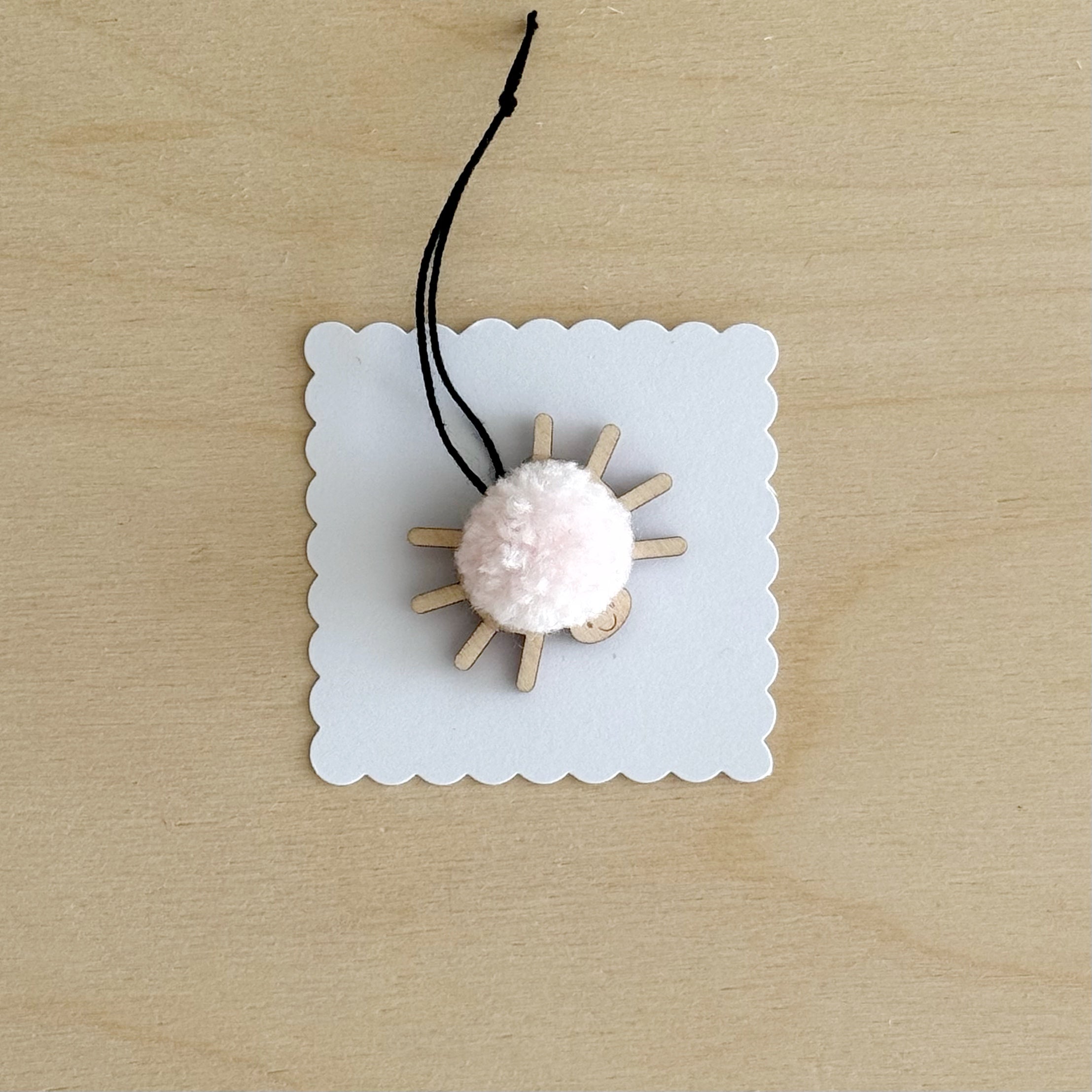 Mini Spider pom-pom decoration