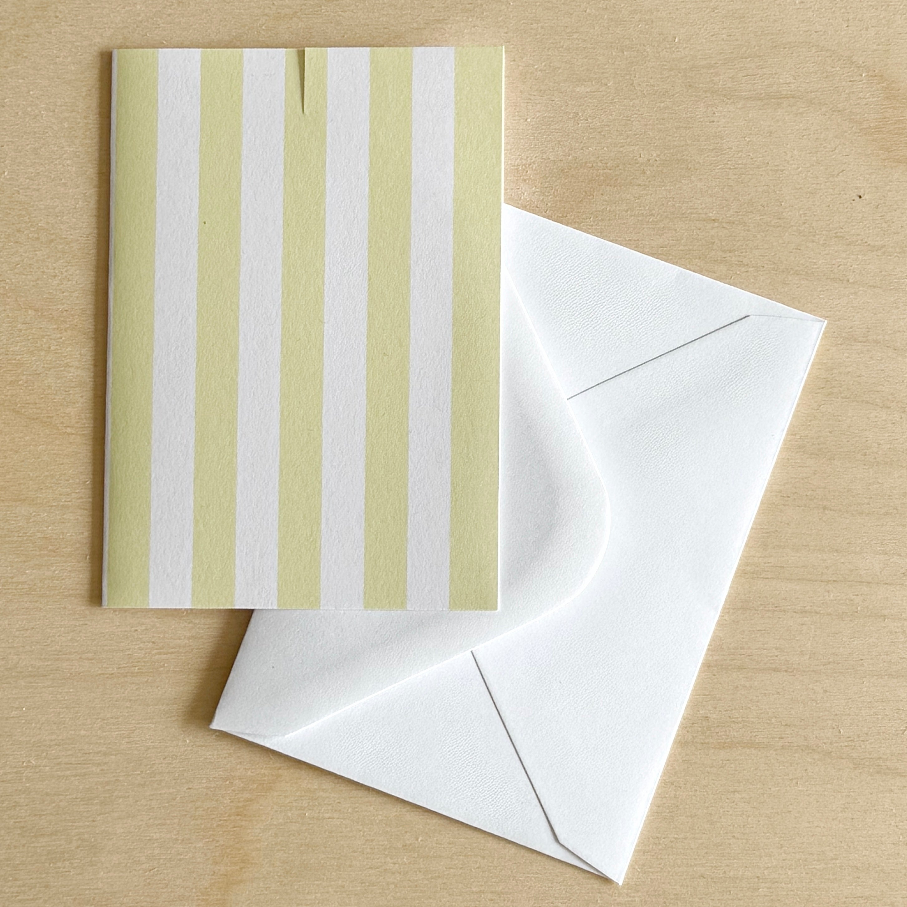 Stripe Mini Card in Yellow