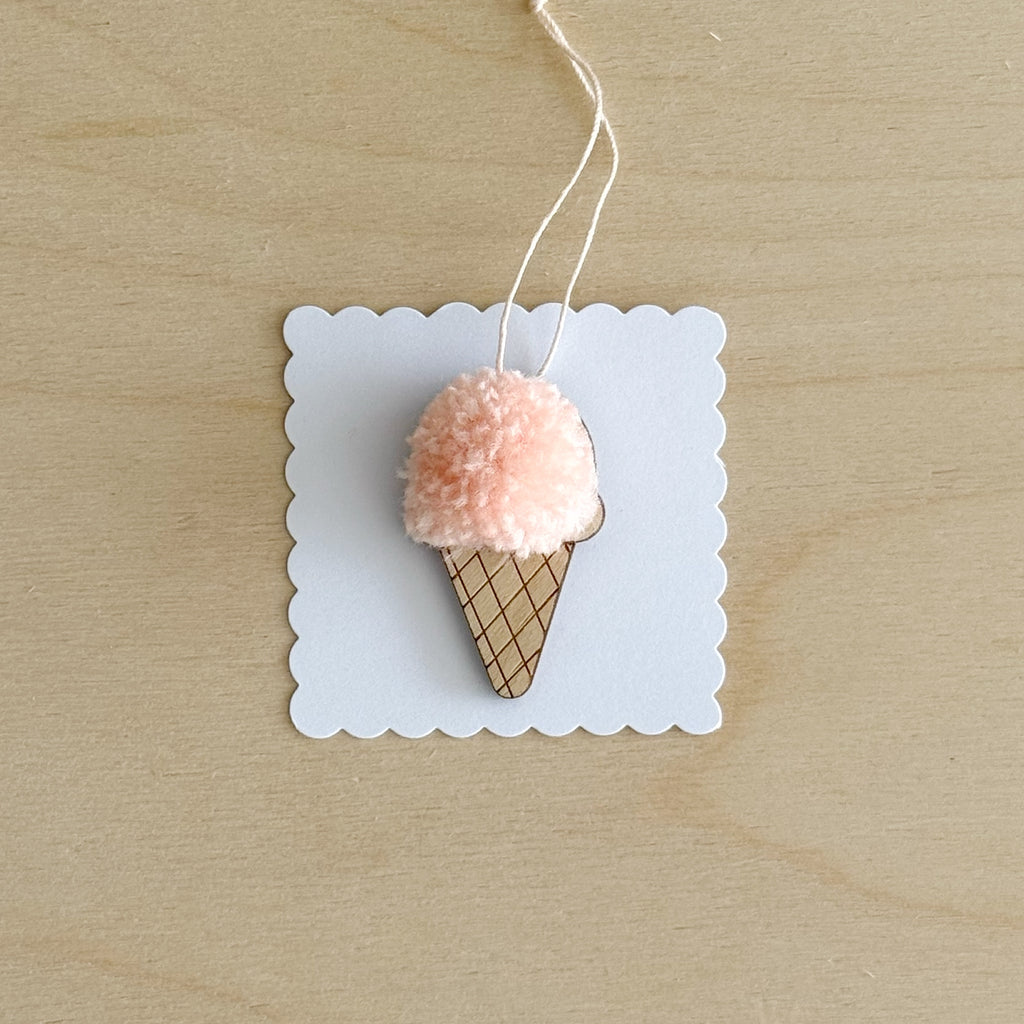 Mini Icecream pom-pom decoration