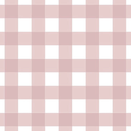 Gingham Mini Card in Dusky Pink