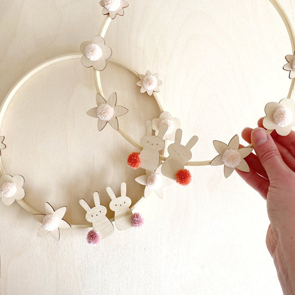 two blossom hoops
