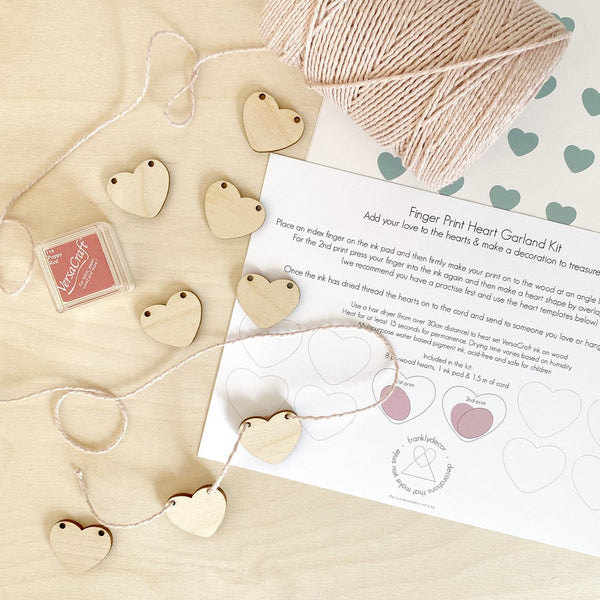 heart garland kit with instructions