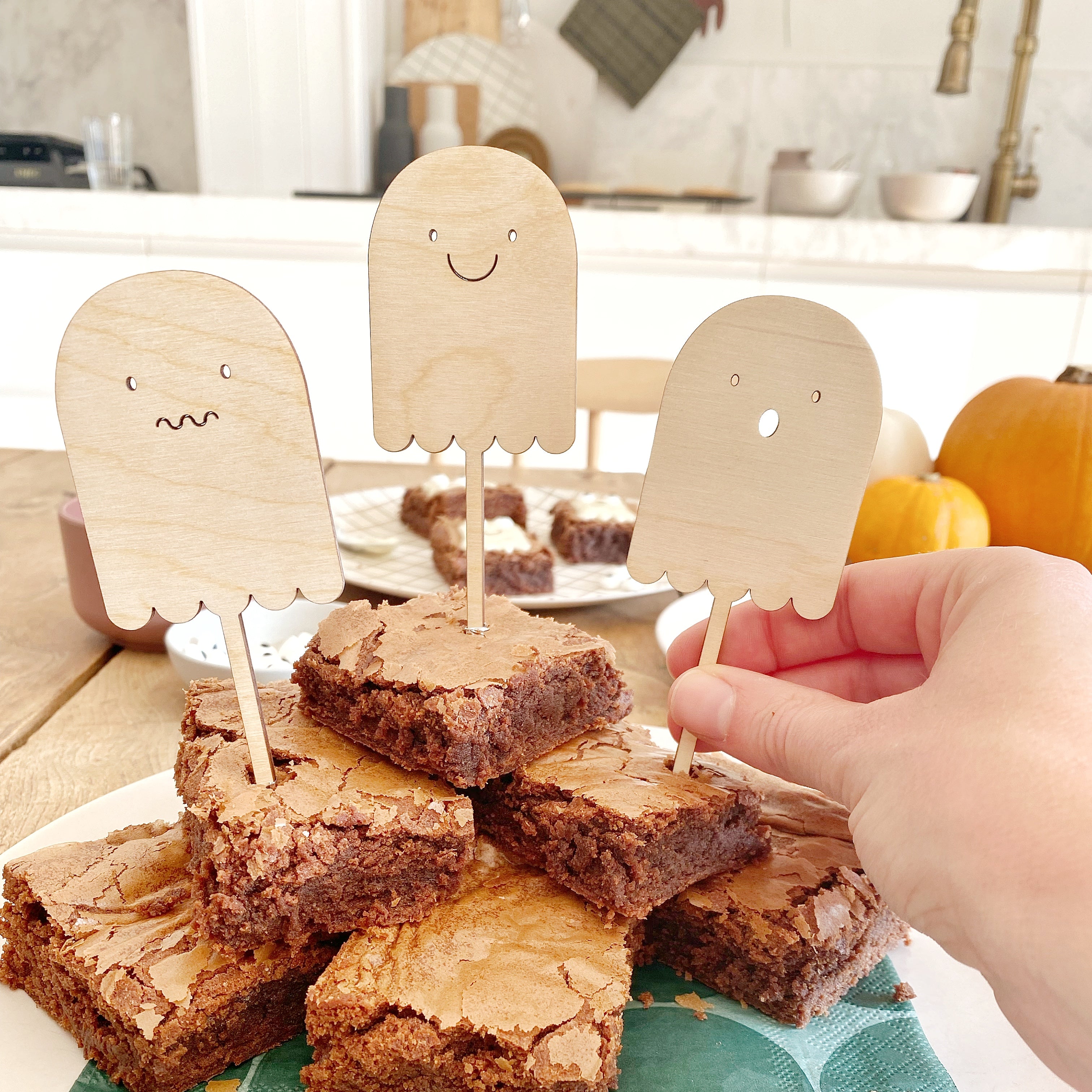 Halloween Ghost Cake Toppers