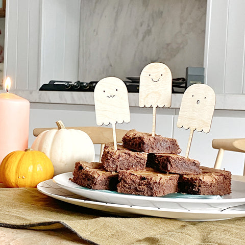 Halloween Ghost Cake Toppers